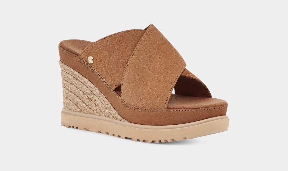 Chanclas Ugg Abbot Mujer Marrones | Argentina WKCGAZE-29