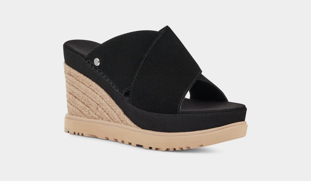 Chanclas Ugg Abbot Mujer Negras | Argentina ATYWOEP-97