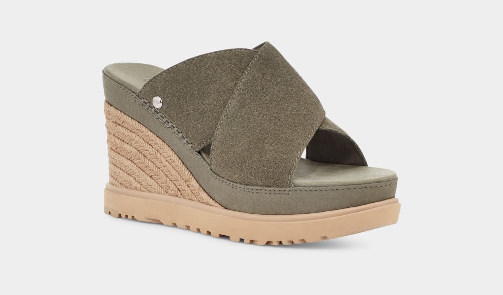 Chanclas Ugg Abbot Mujer Verde | Argentina PIRAEHZ-32