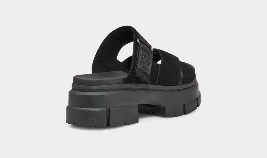 Chanclas Ugg Ashton Mujer Negras | Argentina SELKPHJ-38