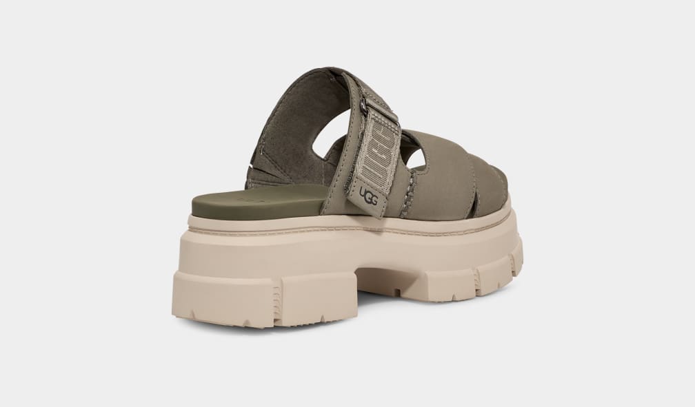 Chanclas Ugg Ashton Mujer Verde | Argentina YLTCRDG-09