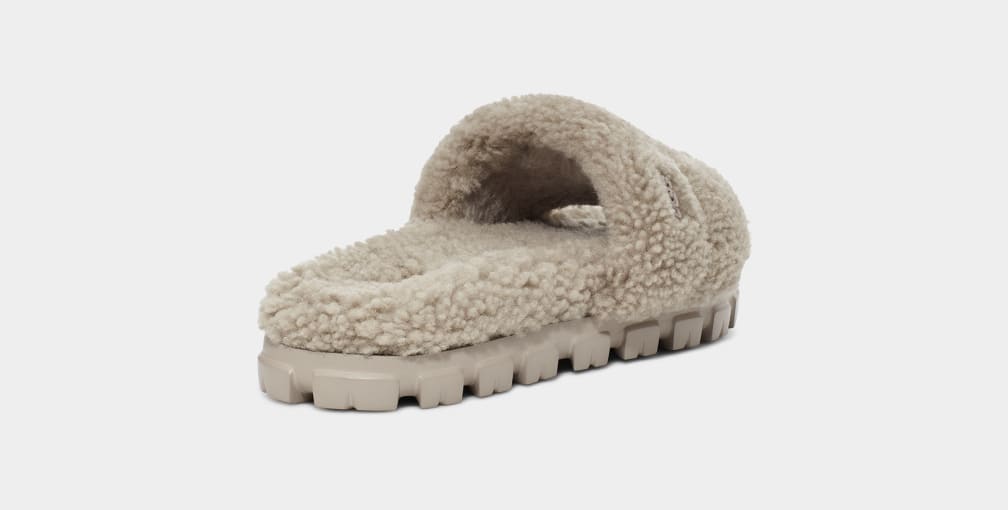 Chanclas Ugg Cozetta Curly Mujer Gris | Argentina BSOATIE-84