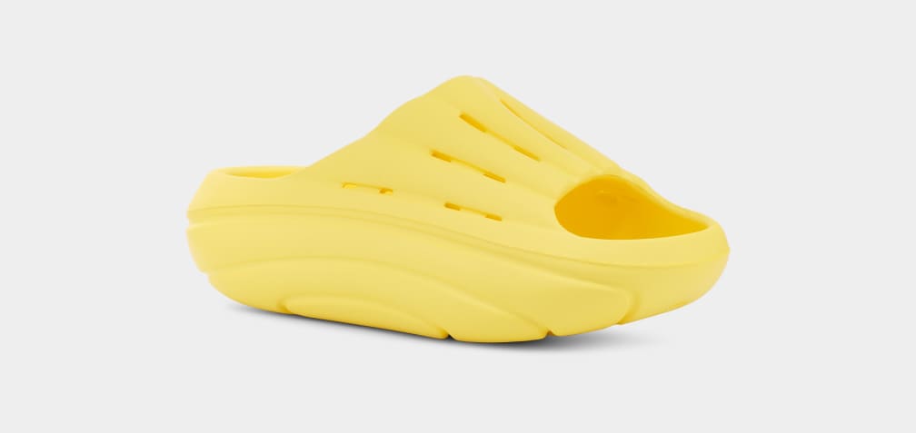 Chanclas Ugg FoamO Mujer Amarillo | Argentina PJOZCSY-31