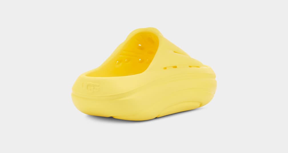 Chanclas Ugg FoamO Mujer Amarillo | Argentina PJOZCSY-31