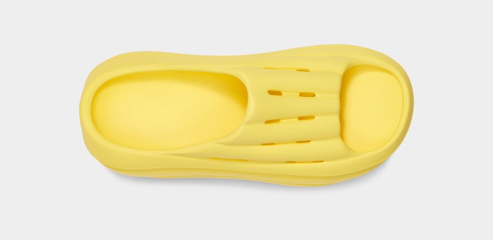 Chanclas Ugg FoamO Mujer Amarillo | Argentina PJOZCSY-31