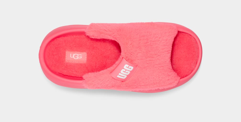 Chanclas Ugg FoamOplush Mujer Coral | Argentina EASJGRN-35