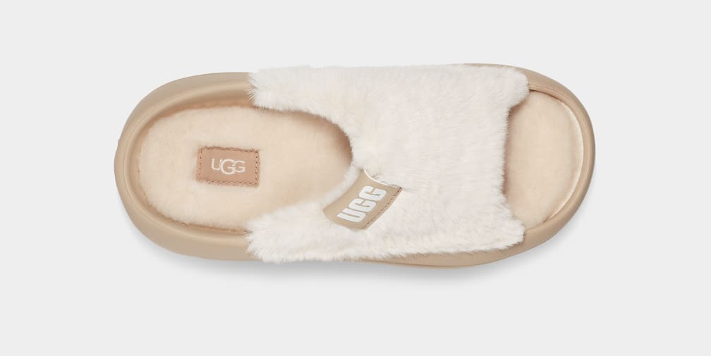 Chanclas Ugg FoamOplush Mujer Moutarde | Argentina HNJLDPF-09