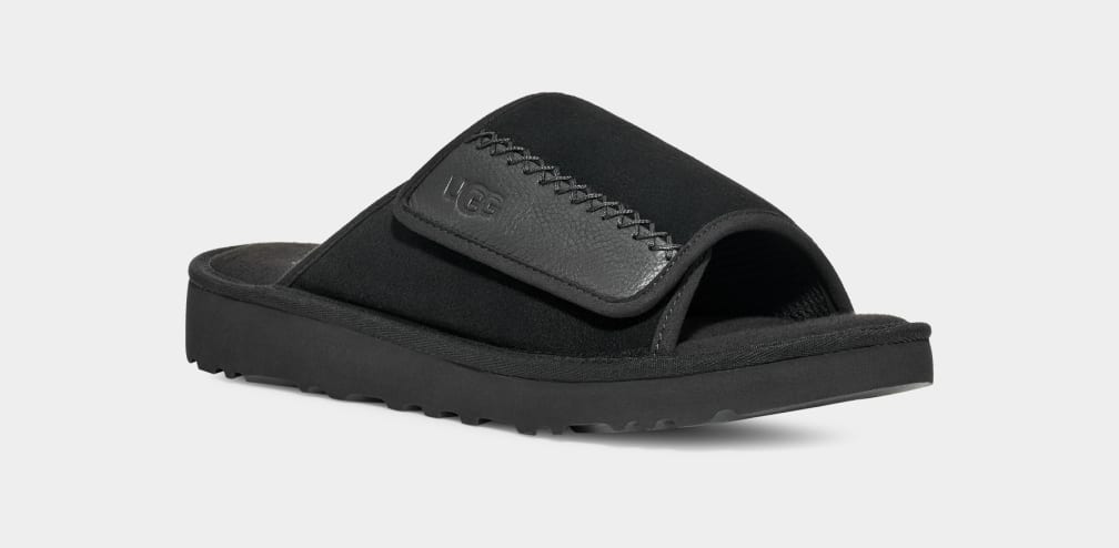 Chanclas Ugg Goldencoast Hombre Negras | Argentina VMDHOJR-59