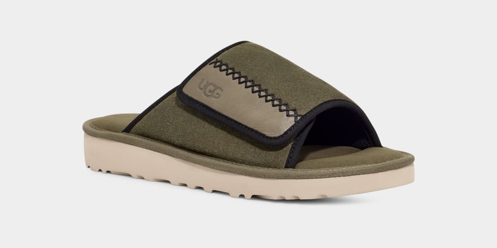 Chanclas Ugg Goldencoast Hombre Verde | Argentina FZLMUST-96