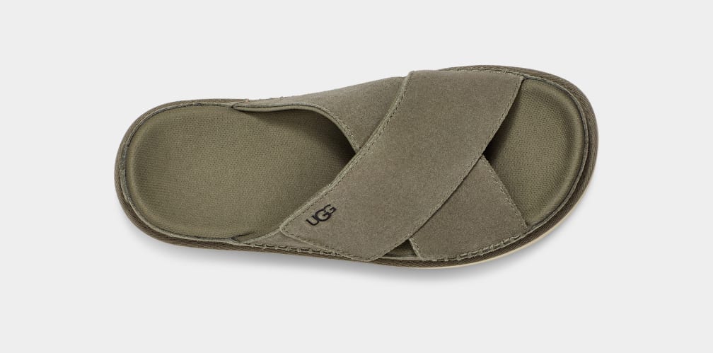 Chanclas Ugg Goldenstar Cross Mujer Verde | Argentina DEUFBCQ-78