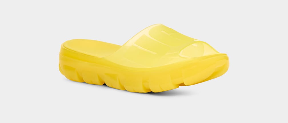 Chanclas Ugg Jella Clear Mujer Amarillo | Argentina SXOJZRC-52