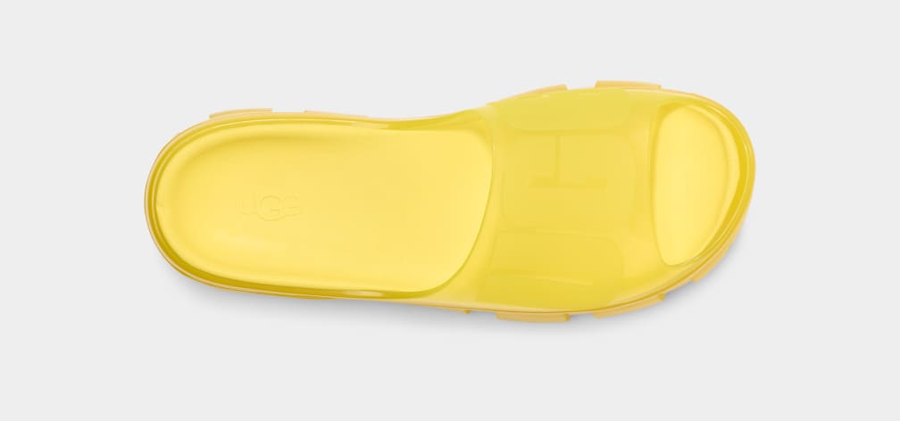 Chanclas Ugg Jella Clear Mujer Amarillo | Argentina SXOJZRC-52