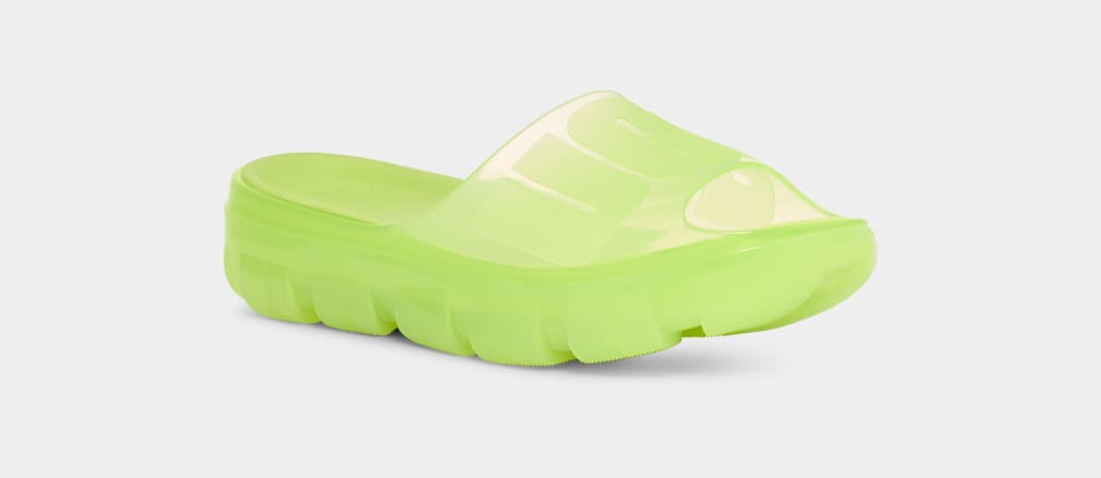 Chanclas Ugg Jella Clear Mujer Verde | Argentina RYAOHDE-62