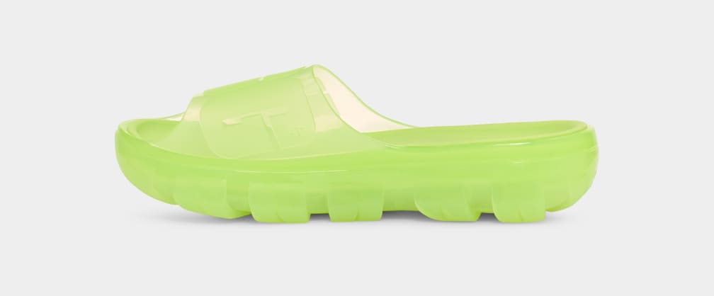 Chanclas Ugg Jella Clear Mujer Verde | Argentina RYAOHDE-62