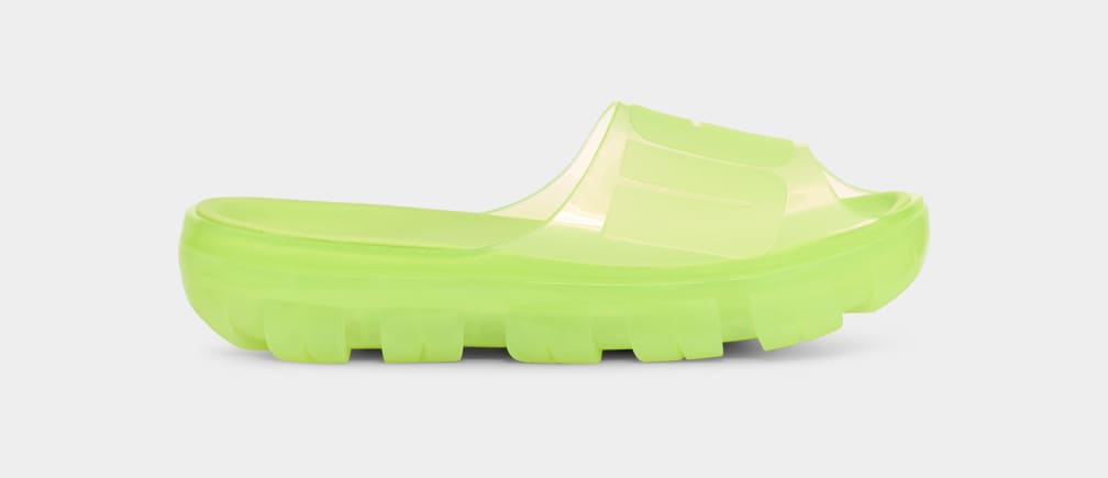 Chanclas Ugg Jella Clear Mujer Verde | Argentina RYAOHDE-62