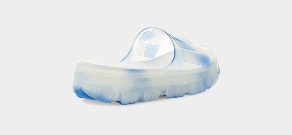 Chanclas Ugg Jella Clear Watercolors Mujer Azules | Argentina RFBXVQS-20