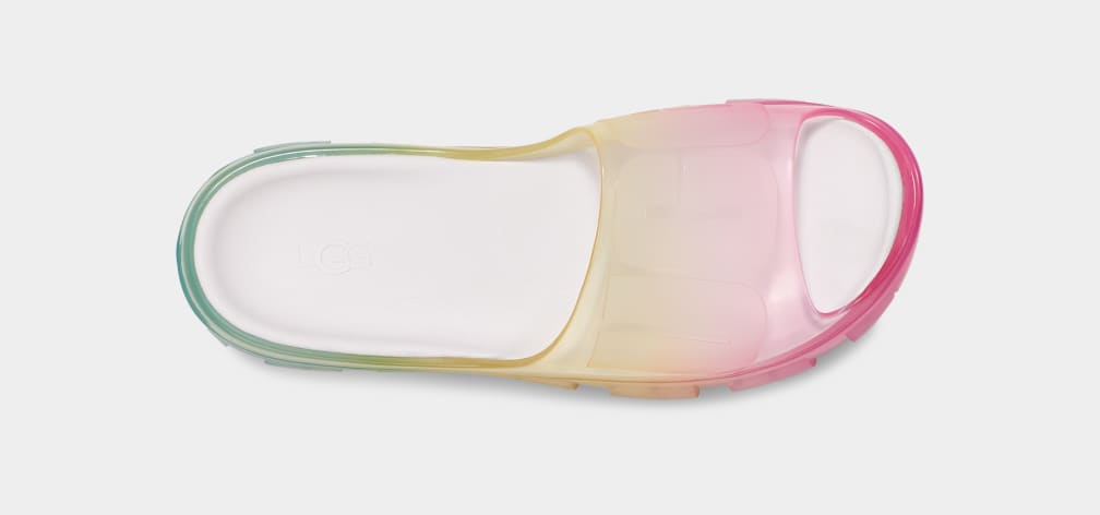 Chanclas Ugg Jella Clear Watercolors Mujer Multicolor | Argentina SCAHFKR-51