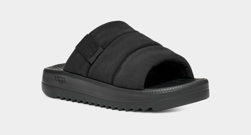 Chanclas Ugg Maxxer Hombre Negras | Argentina KSTLVAF-10