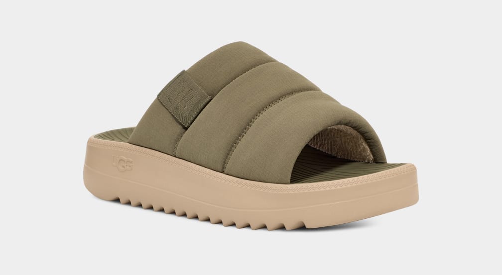 Chanclas Ugg Maxxer Hombre Verde | Argentina LGVTCEB-82