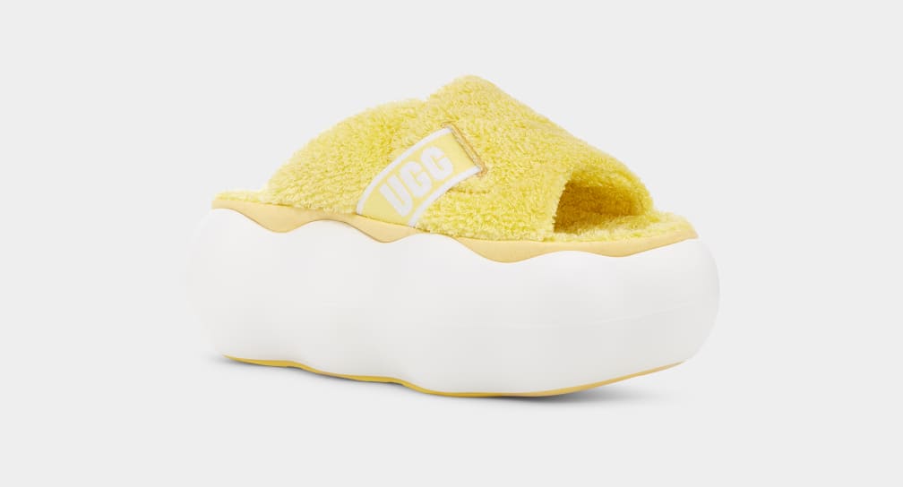 Chanclas Ugg Sugarcloud Mujer Amarillo | Argentina DYAUPVS-41