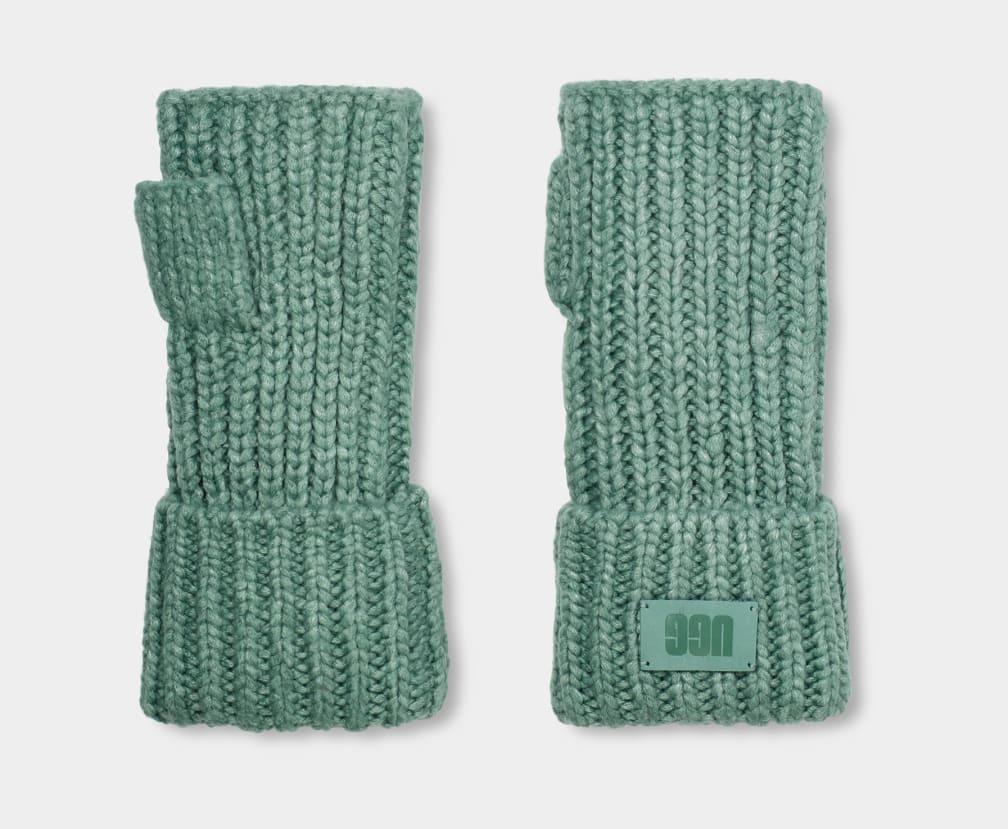 Guantes Ugg Chunky Fingerless Cuff Mujer Verde | Argentina BOWQHJZ-10