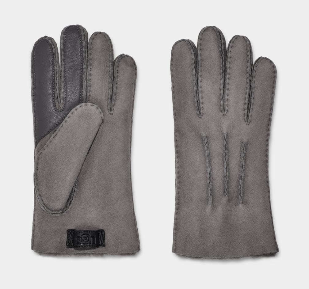 Guantes Ugg Contrast Sheepskin Tech Hombre Gris | Argentina CERFDSL-24