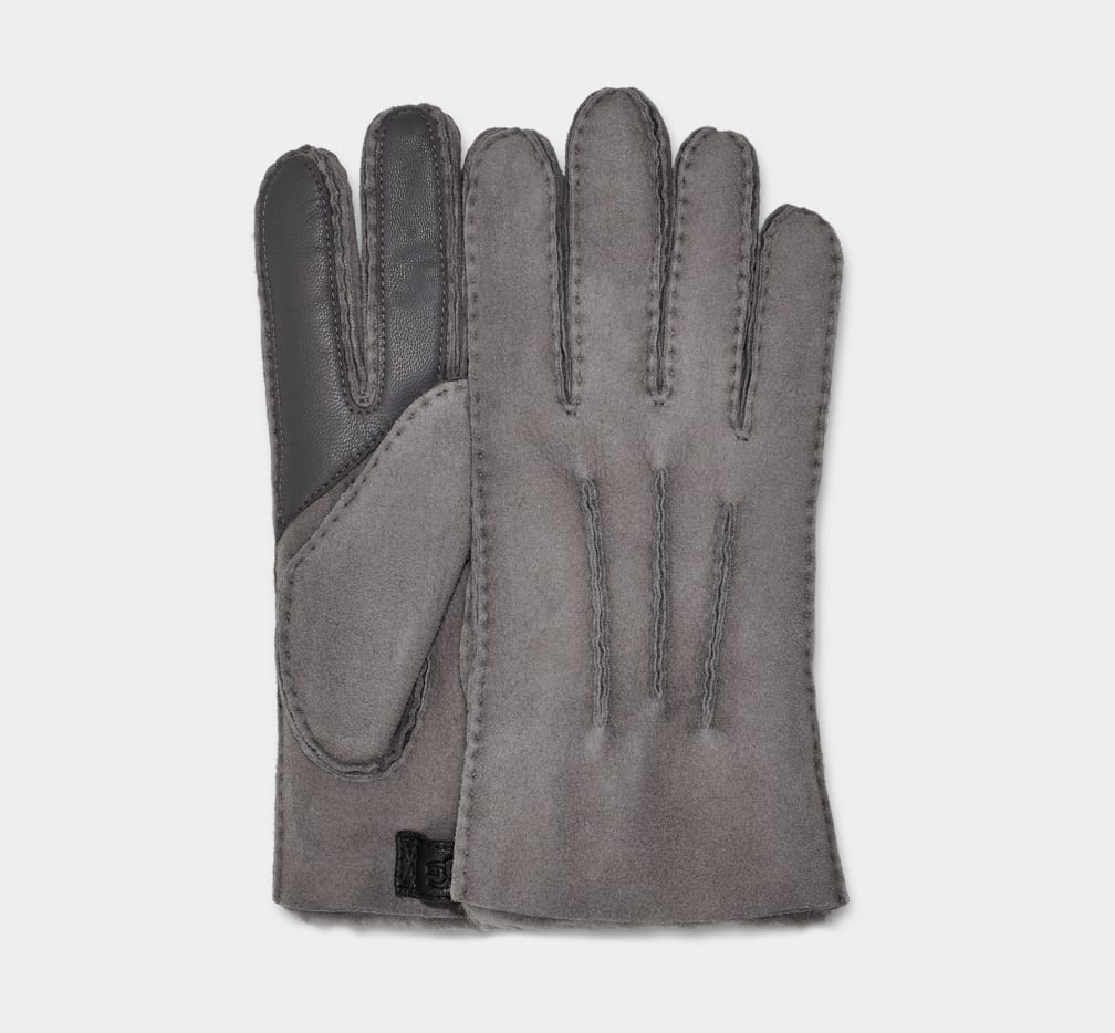 Guantes Ugg Contrast Sheepskin Tech Hombre Gris | Argentina CERFDSL-24