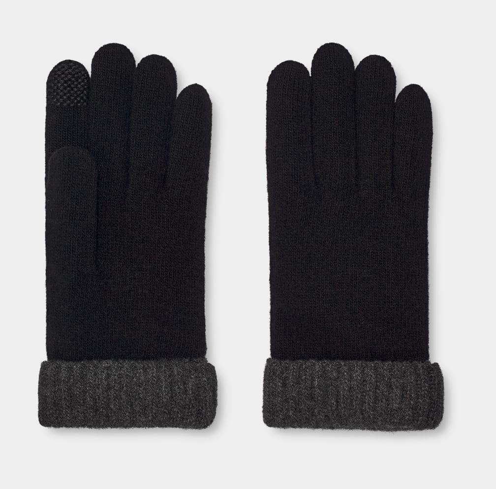 Guantes Ugg Evander Knit Hombre Negras Gris | Argentina HZXNJUP-79