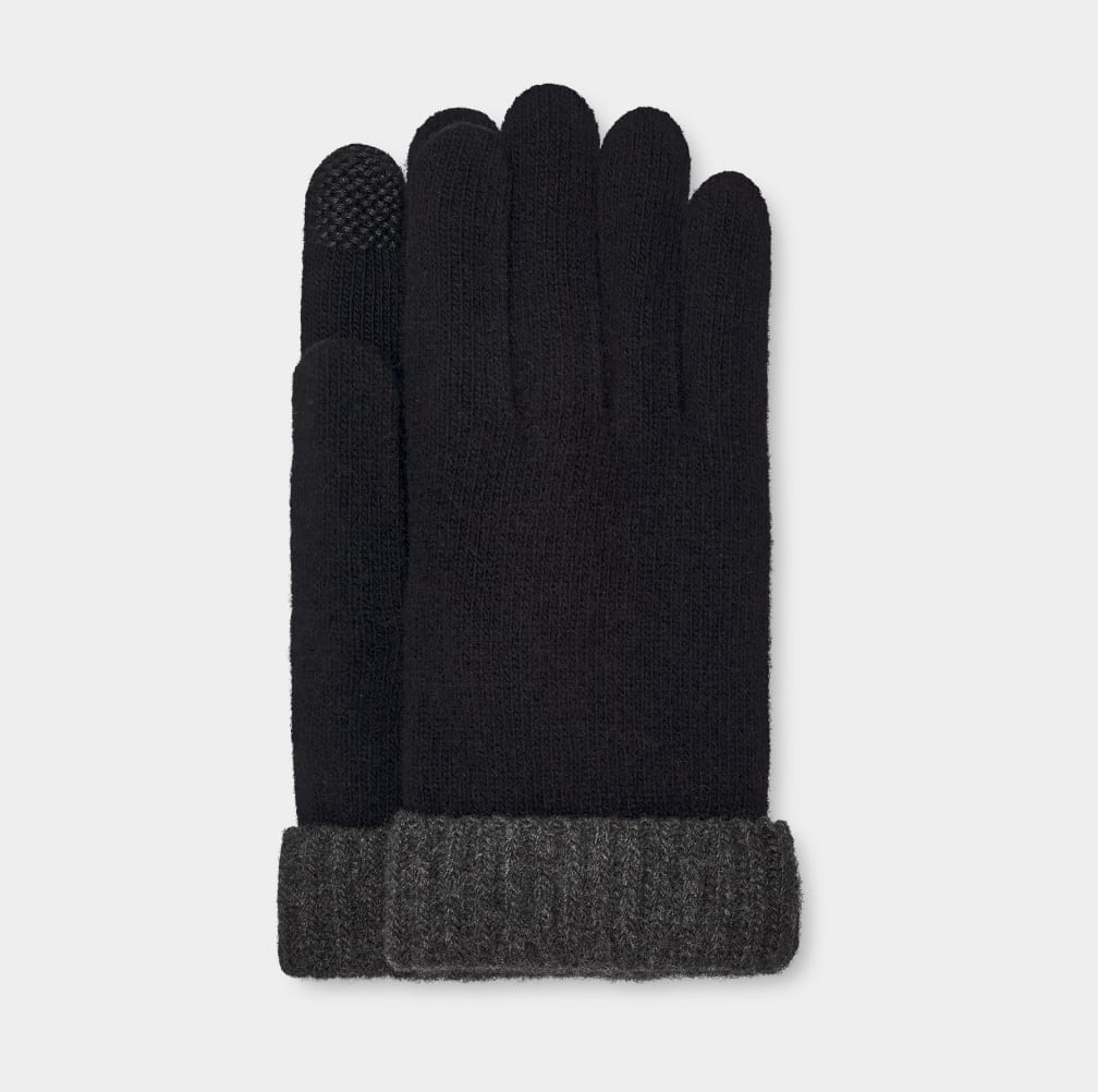 Guantes Ugg Evander Knit Hombre Negras Gris | Argentina HZXNJUP-79