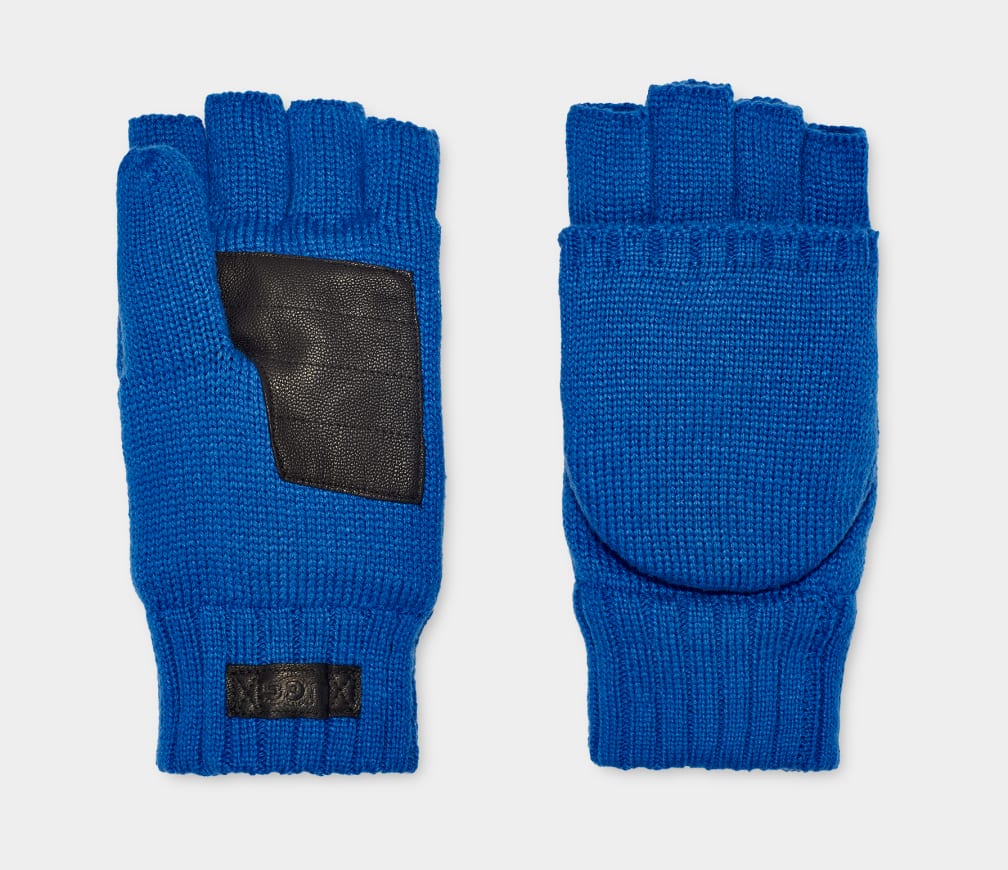 Guantes Ugg Knit Flip Mitten Hombre Azules | Argentina SCXRAZE-26