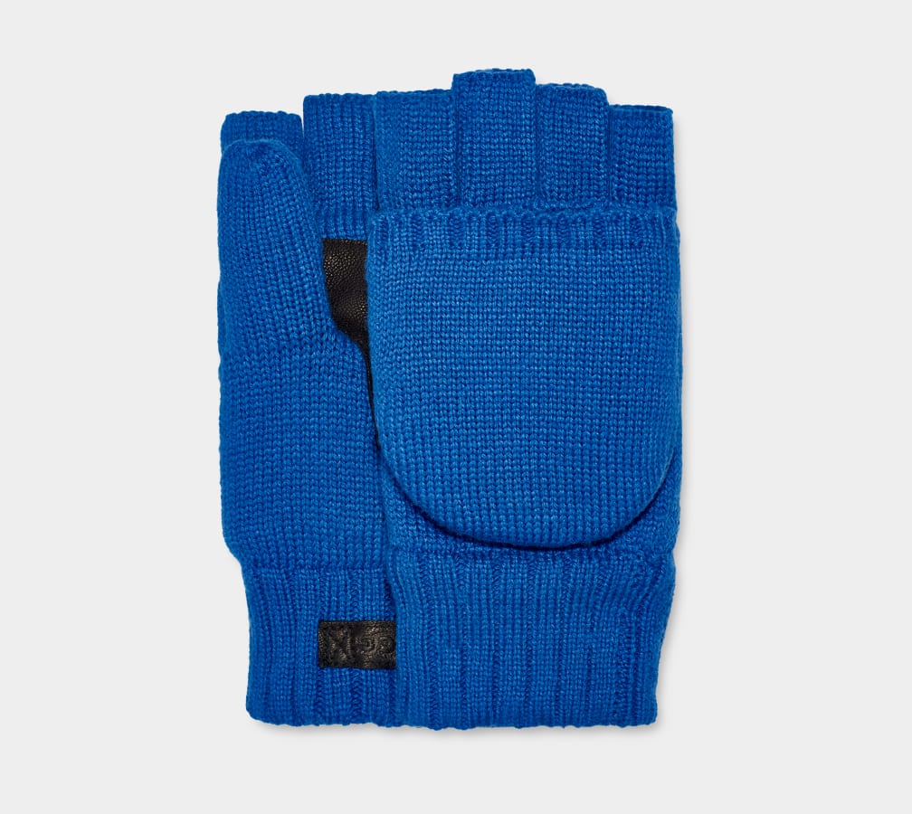 Guantes Ugg Knit Flip Mitten Hombre Azules | Argentina SCXRAZE-26