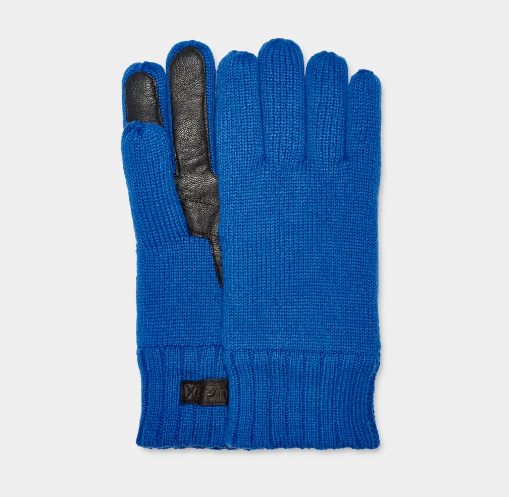 Guantes Ugg Knit Hombre Azules | Argentina MFUHZWL-85