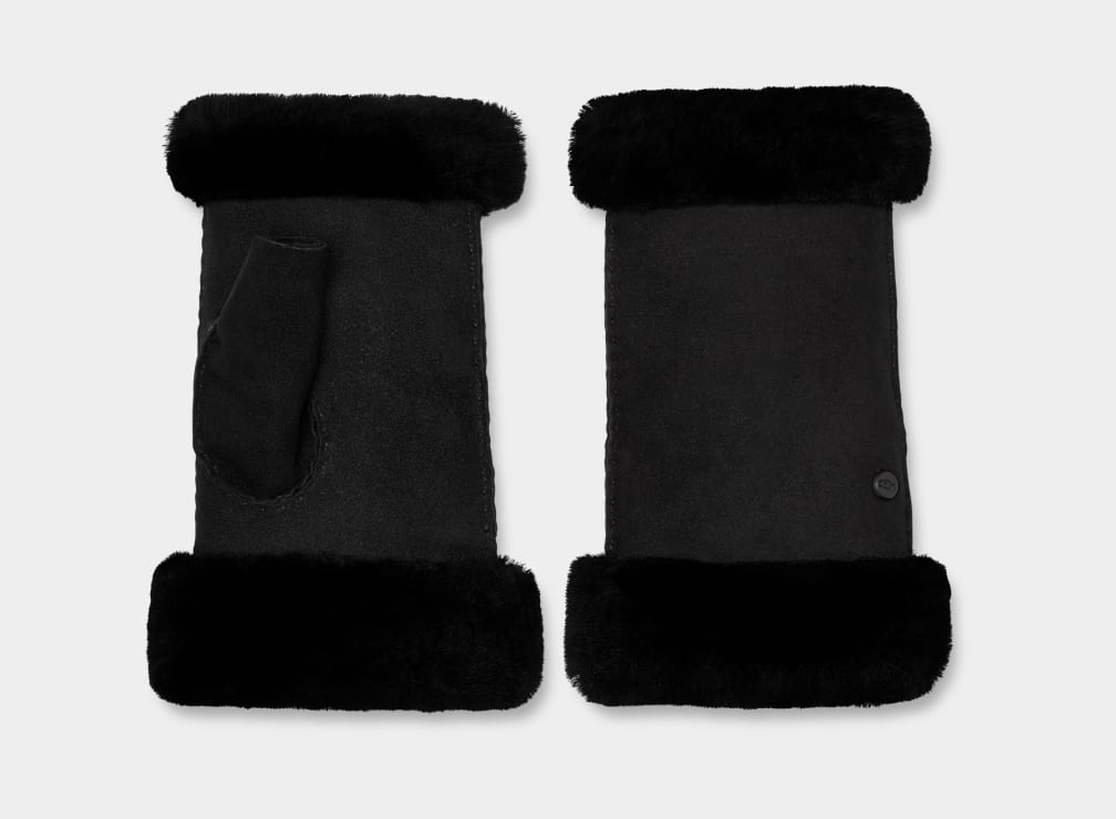 Guantes Ugg Sheepskin Fingerless Mujer Negras | Argentina NZXPYGM-34