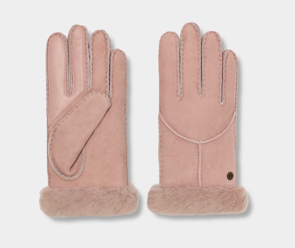 Guantes Ugg Sheepskin Whipstitch Mujer Rosas | Argentina ACWMIPE-70