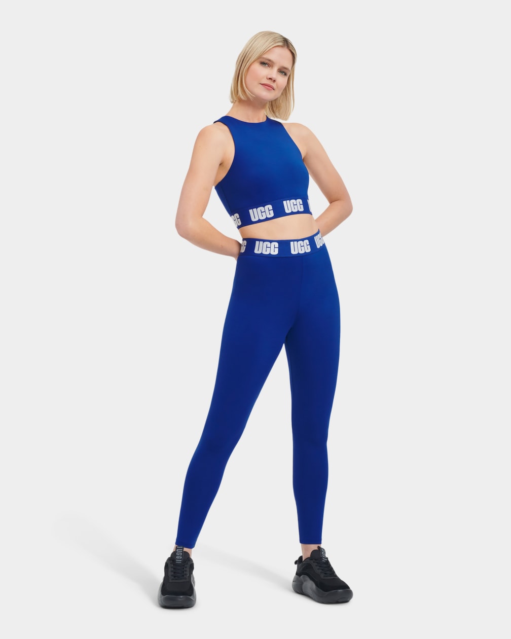 Leggins Ugg Mckena Logo Mujer Azules Oscuro | Argentina SBVGJUQ-40