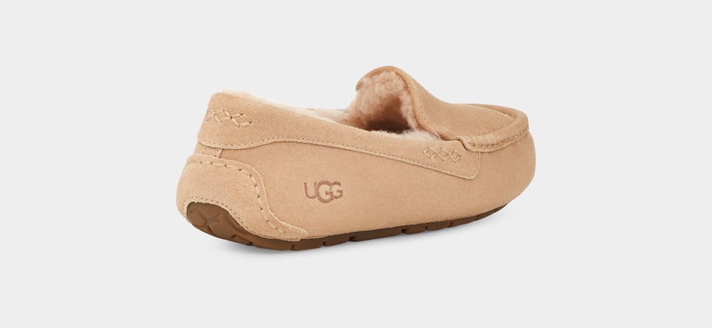 Mocasines Ugg Ansley Mujer Beige | Argentina FBTMKZC-31