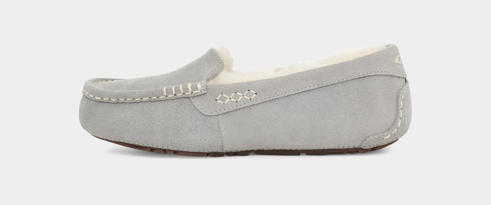 Mocasines Ugg Ansley Mujer Gris Claro | Argentina OTAQMXV-20