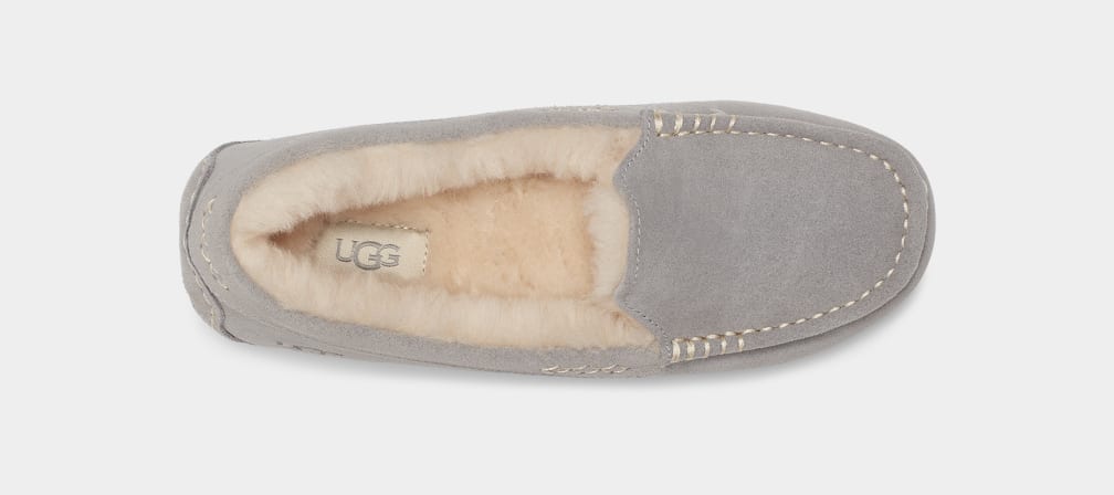 Mocasines Ugg Ansley Mujer Gris Claro | Argentina OTAQMXV-20