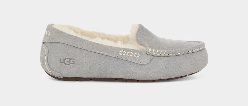 Mocasines Ugg Ansley Mujer Gris Claro | Argentina OTAQMXV-20