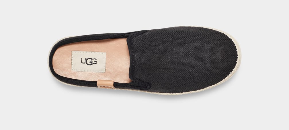 Mocasines Ugg Delu Mujer Negras | Argentina FSQENZA-20