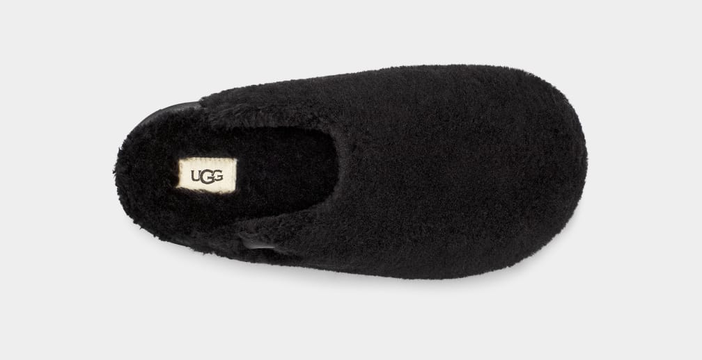 Mocasines Ugg Fuzz Sugar Mujer Negras | Argentina TKCESHO-13