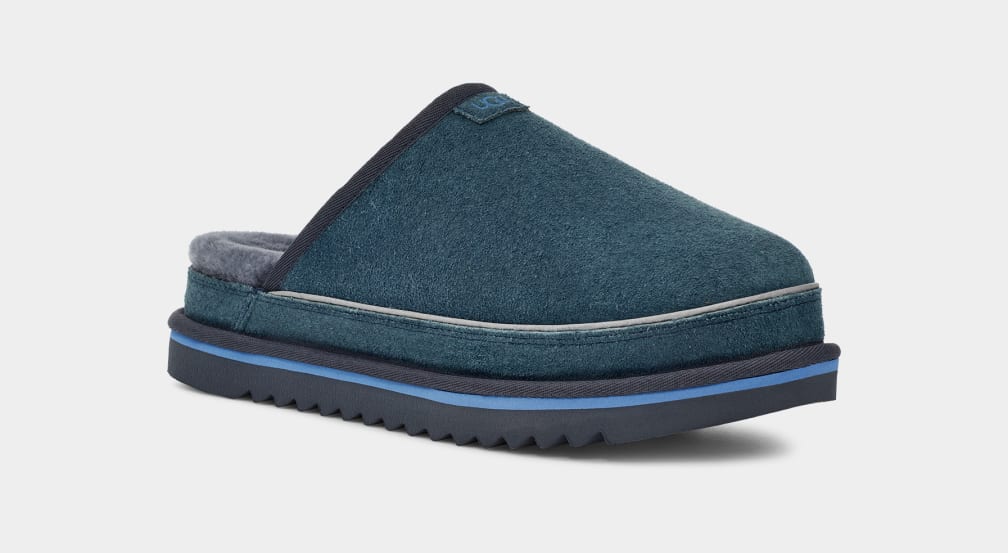 Mocasines Ugg Scuff Cali Wave Hombre Azules | Argentina QXHCSND-47