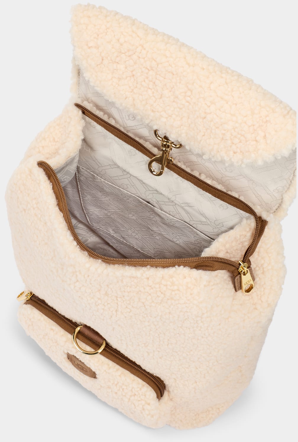 Mochilas Ugg Inara Fluff Mujer Beige | Argentina HOEVZFR-39