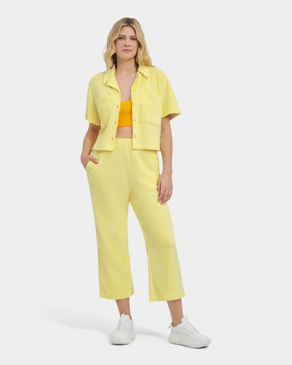 Pantalon Ugg Rosalinda Wide Leg Mujer Amarillo | Argentina BIFZCGT-19