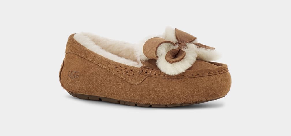 Pantuflas Ugg Ansley Heritage Bow Mujer Marrones | Argentina FGYVRUQ-75