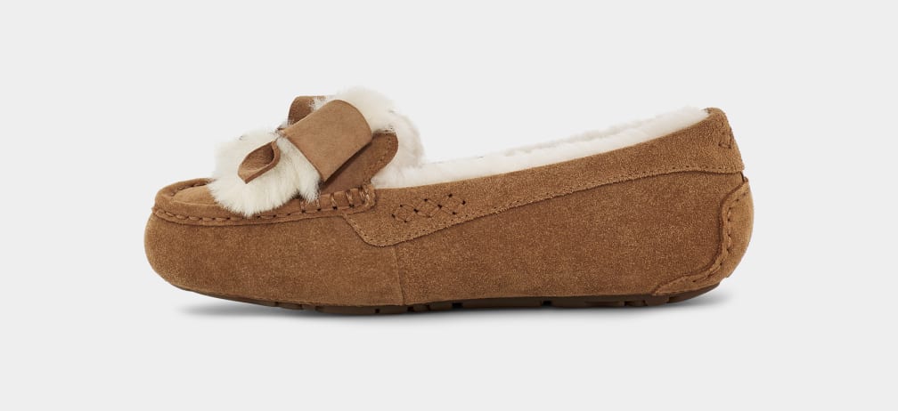 Pantuflas Ugg Ansley Heritage Bow Mujer Marrones | Argentina FGYVRUQ-75