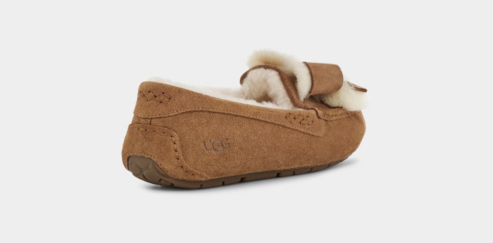 Pantuflas Ugg Ansley Heritage Bow Mujer Marrones | Argentina FGYVRUQ-75