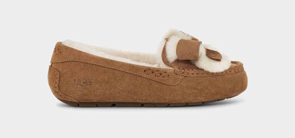 Pantuflas Ugg Ansley Heritage Bow Mujer Marrones | Argentina FGYVRUQ-75