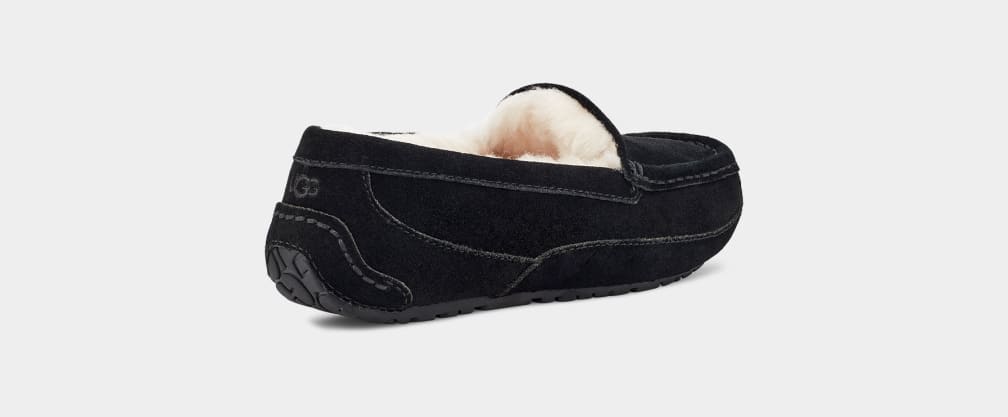 Pantuflas Ugg Ascot Niños Negras | Argentina TUSWVGA-73