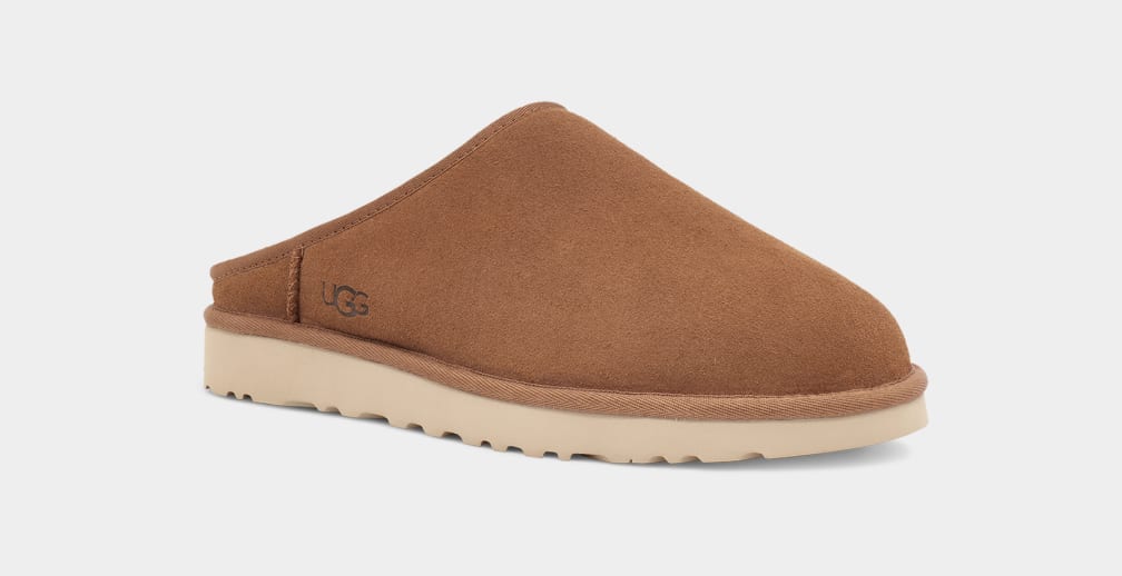 Pantuflas Ugg Classic Hombre Marrones | Argentina WHPZTGC-38